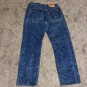 LEVI’S 501 VERY RARE VINTAGE GALACTIC WASH JEANS Pre-shrunk Jeans